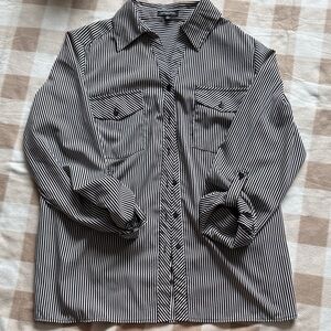 Notations Button Up Blouse